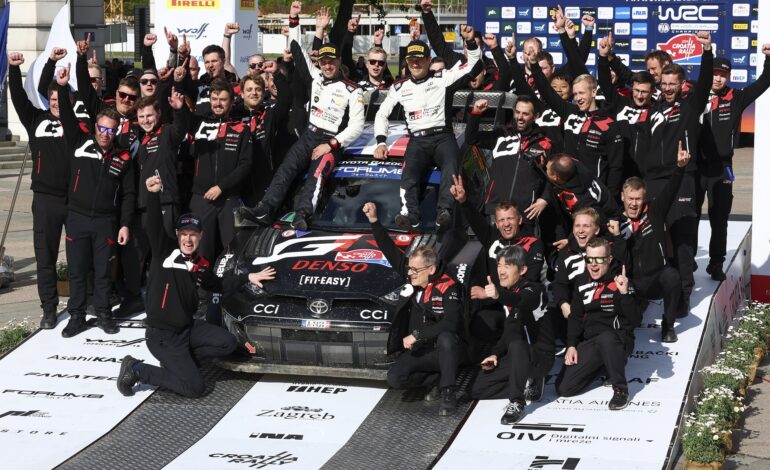 Toyota Gazoo Racing Claims Fourth-Consecutive Croatia Rally Victory