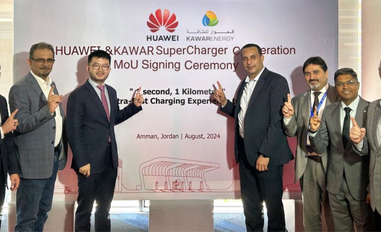 Kawar Energy and Huawei Collaborate to Supercharge Jordan’s EV Industry