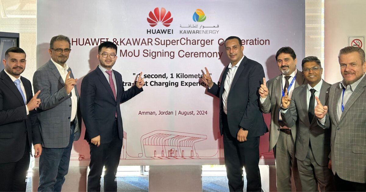 Kawar Energy and Huawei Collaborate to Supercharge Jordan’s EV Industry